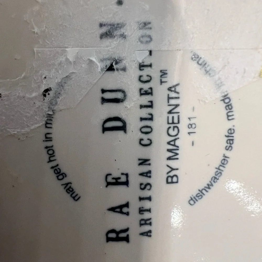 Rae Dunn Cats Rule White Pet Bowl